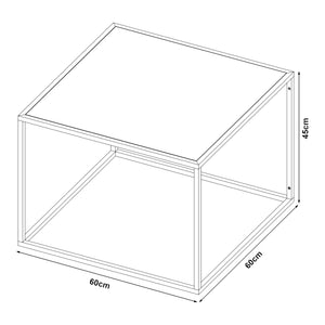 Salontafel Solund staal [en.casa]