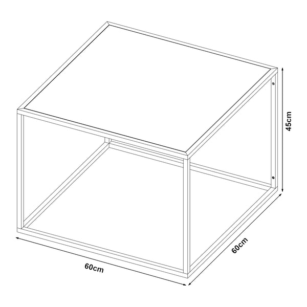 Salontafel Solund staal [en.casa]