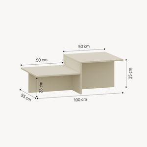Salontafel Taniena 100x55x35 cm [en.casa]