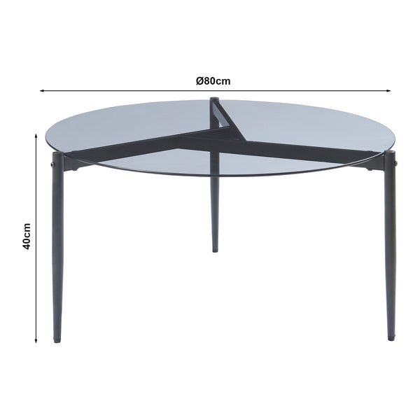 Salontafel Ulökantaa Ø80x40 cm [en.casa]