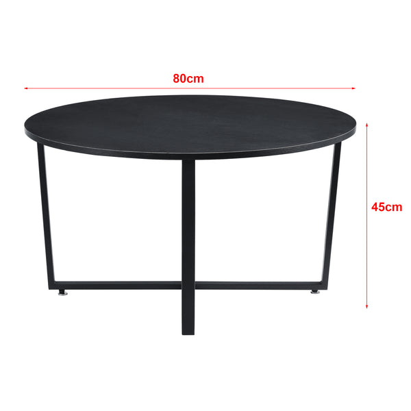 [en.casa] Salontafel Vadstena rond 45x80 cm - 2 varianten
