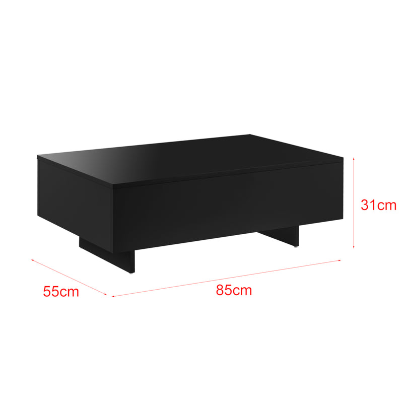 Maatschets Salontafel Braunschweig 85x55x31 cm hoogglans - 2 varianten