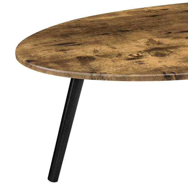 Salontafel Viborg ovaal 109,5x59,5x39,5 cm - 3 varianten