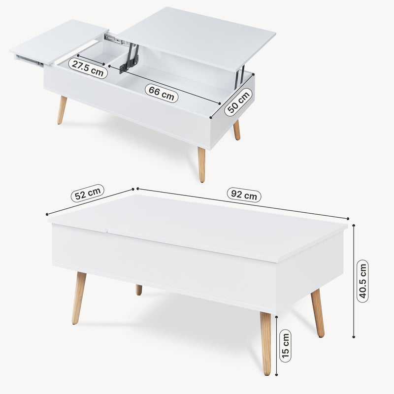 Maatschets Salontafel Flesen 92x52x41 cm [en.casa]