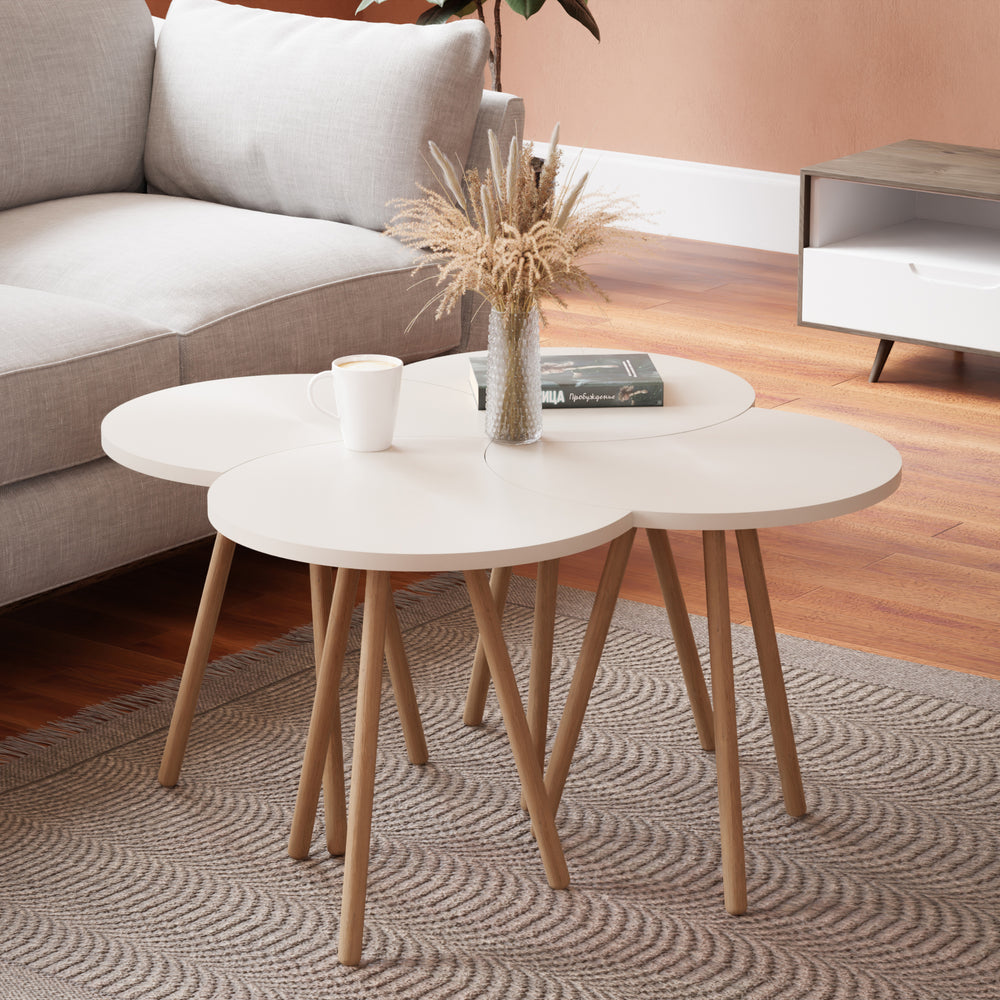 Salontafel Højer in 4-delige set 48 x 45 x 32 cm div. kleuren [en.casa] - premiumXL