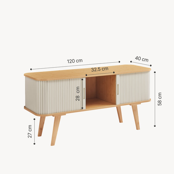 TV meubel Tysvær 120x40x58 cm [en.casa]