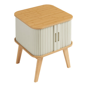 Bijzettafel Tysvær bamboe 59x45x45 cm [en.casa]