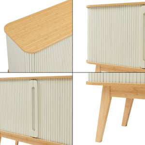 Commode Tysvær dressoir bamboe 110x40x80 cm [en.casa]