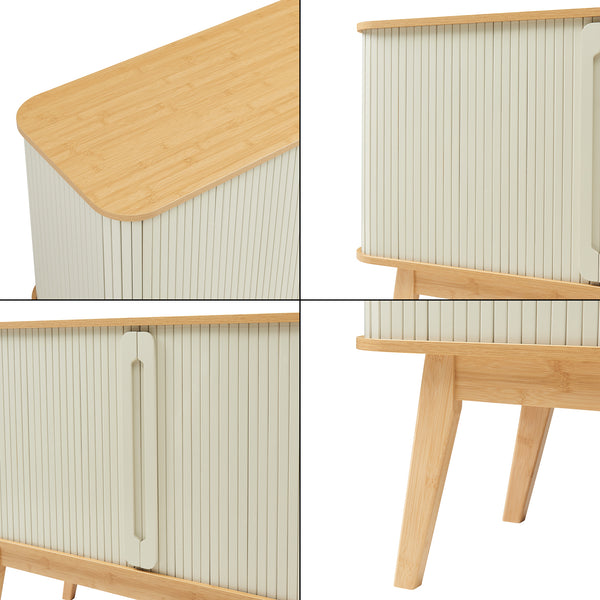 Commode Tysvær dressoir bamboe 110x40x80 cm [en.casa]
