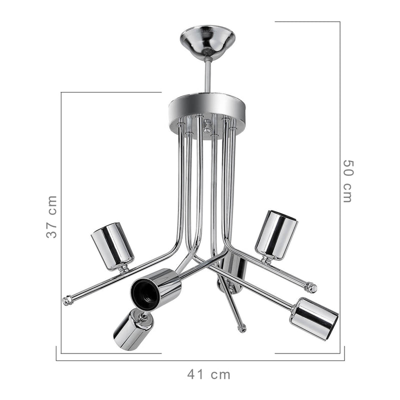 Maatschets [lux.pro] Plafondlamp plafonnière 6xE27 Halesowen - 2 varianten