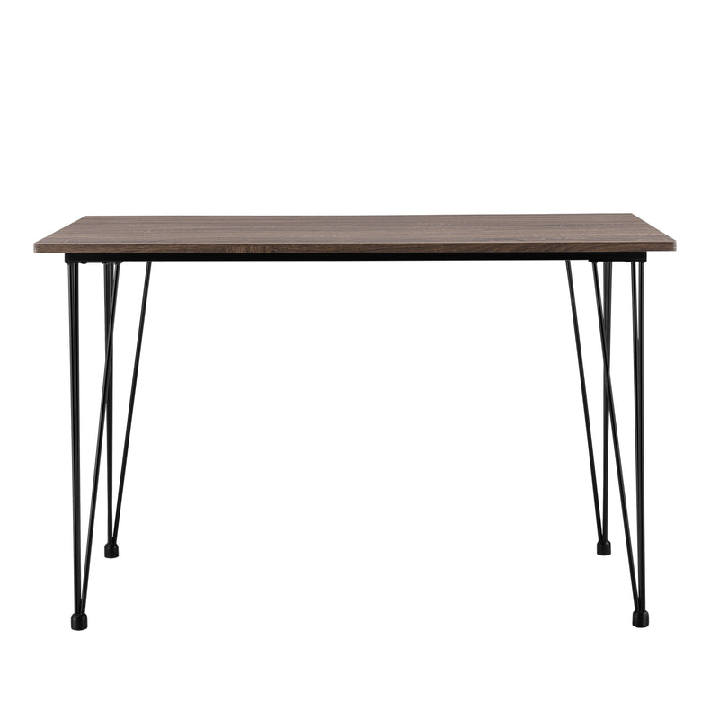 Maatschets Eettafel Bordeaux 120x70x75 cm MDF en staal - verschillende kleuren
