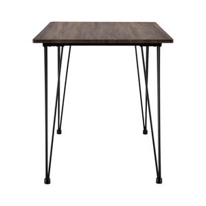 Eettafel Bordeaux 120x70x75 cm MDF en staal - verschillende kleuren