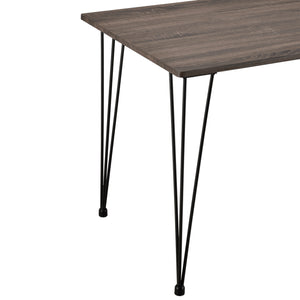 Eettafel Bordeaux 120x70x75 cm MDF en staal - verschillende kleuren