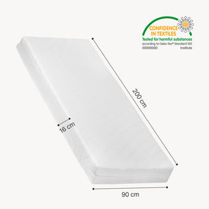 Kinderbed Aarghonmaa met matras uitschuifbed en opberglades 90x200 cm [en.casa]