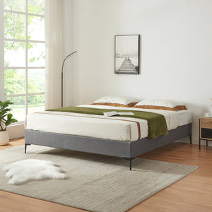 Tweepersoonsbed Lilla met bedbodem [en.casa]