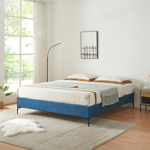 Tweepersoonsbed Lilla met bedbodem [en.casa]