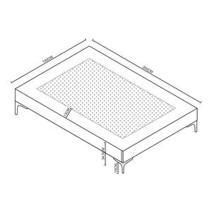 Tweepersoonsbed Lilla met bedbodem [en.casa]