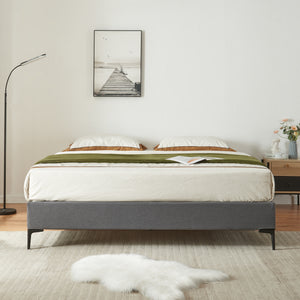 Tweepersoonsbed Lilla met bedbodem [en.casa]