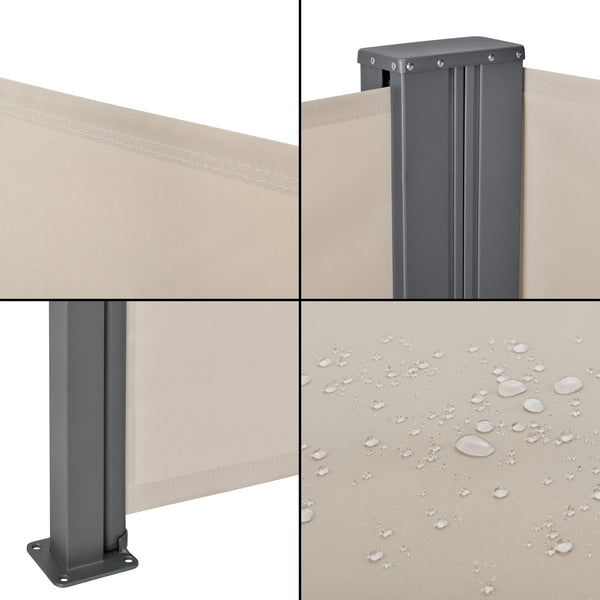 Dubbele oprolbare windscherm - 4 varianten
