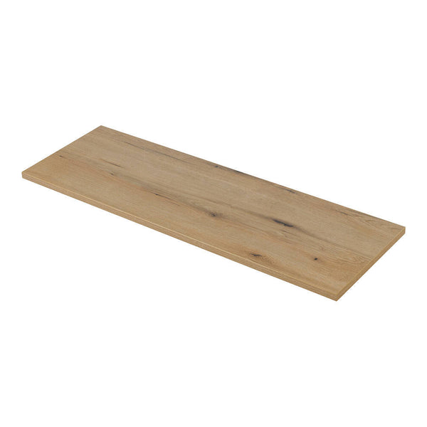 Wastafelonderkast Newport 140x60x40 cm met deuren en lades eikenkleurig [en.casa]