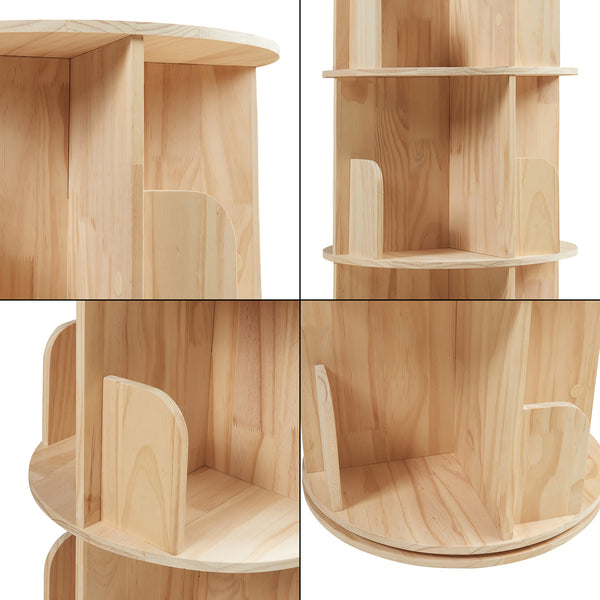 Kinderboekenkast Chasek naturel [en.casa]