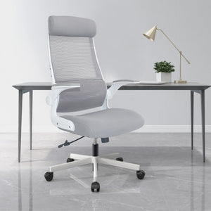 [en.casa] Bureaustoel Kungsbacka op wielen 116-126x68x67 cm - 2 varianten