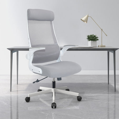 [en.casa] Bureaustoel Kungsbacka op wielen 116-126x68x67 cm - 2 varianten