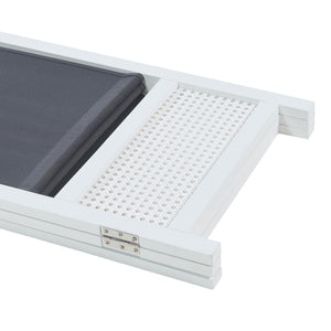 Kamerscherm Dorotea scheidingswand wit en donkergrijs [en.casa]