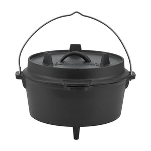 [en.casa] Dutch Oven Enkhuizen met deksel gietijzer zwart - 4 varianten