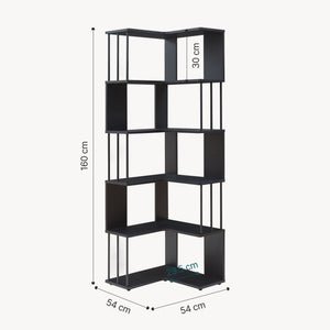 Boekenkast Afrel 160x54x54 cm [en.casa]