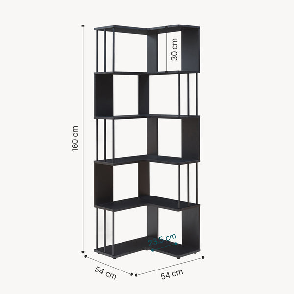 Boekenkast Afrel 160x54x54 cm [en.casa]