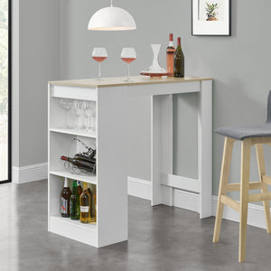 Bartafel met planken 110x50x103 cm - verschillende kleuren