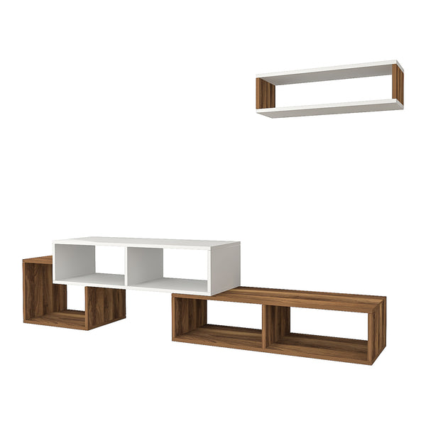 [en.casa] TV meubel met wandrek Malvik 170x29,5x42 cm - 7 varianten