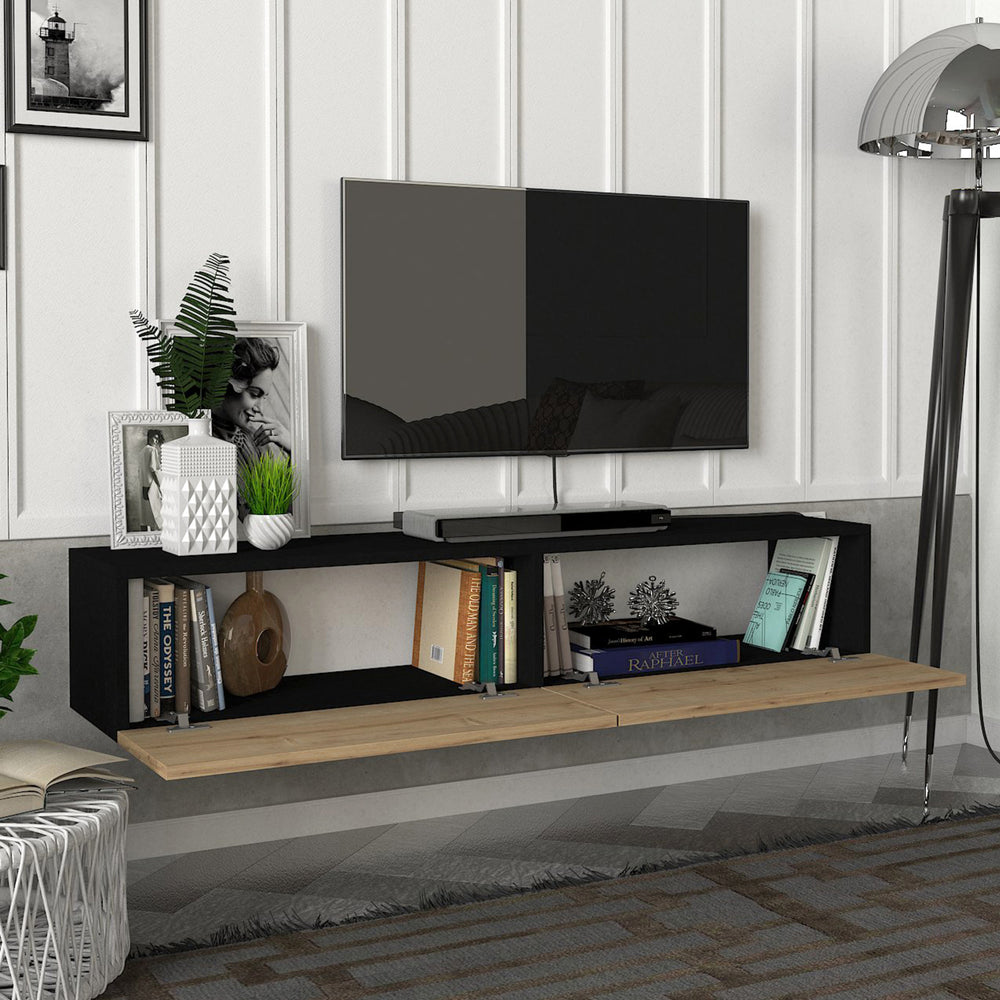 Fernsehschrank Toivakka 135x31x25cm in versch. Farben [en.casa] - premiumXL