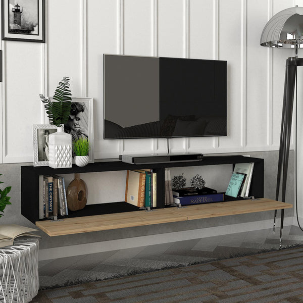 [en.casa] Tv-meubel Toivakka zwevend 135x31x25 cm - 7 varianten