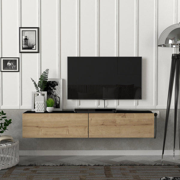 [en.casa] Tv-meubel Toivakka zwevend 135x31x25 cm - 7 varianten