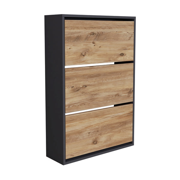 [en.casa] Schoenenkast Aurskog met 3 vouwdeuren 110x73,5x24 cm - 6 varianten