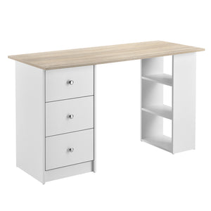 Bureau Lemberg met 3 laden en vakken 120x49x72 cm - verschillende kleuren