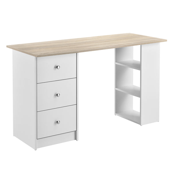 Bureau Lemberg met 3 laden en vakken 120x49x72 cm - verschillende kleuren