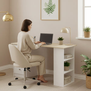 Bureau Lemberg met 3 laden en vakken 120x49x72 cm - verschillende kleuren