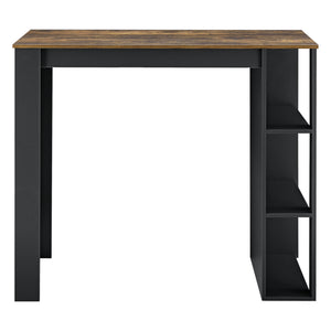 Bartafel Danderyd met 3 planken 120x60x105,5 cm [en.casa]
