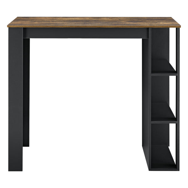 Bartafel Danderyd met 3 planken 120x60x105,5 cm [en.casa]
