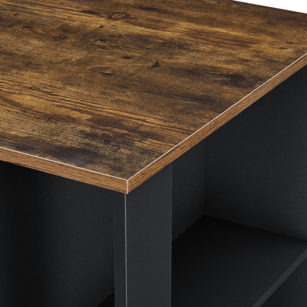 Bartafel Danderyd met 3 planken 120x60x105,5 cm [en.casa]