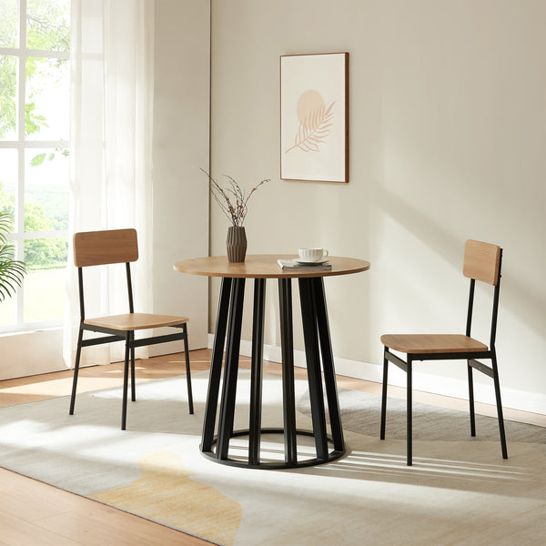 Eettafel Lensuu rond 80x76 cm [en.casa]
