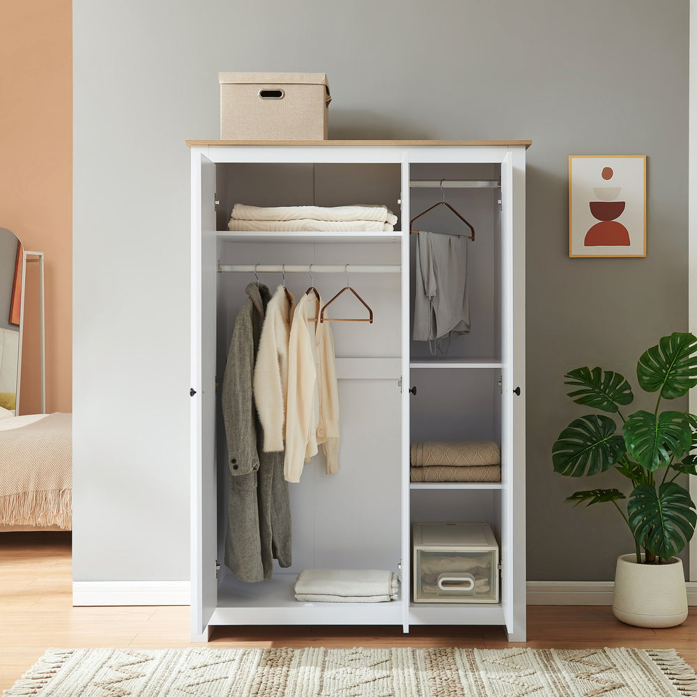 Kleiderschrank Vasand 175x120x52 cm [en.casa]