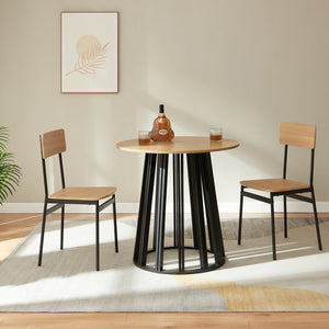 Eettafel Lensuu rond 80x76 cm [en.casa]