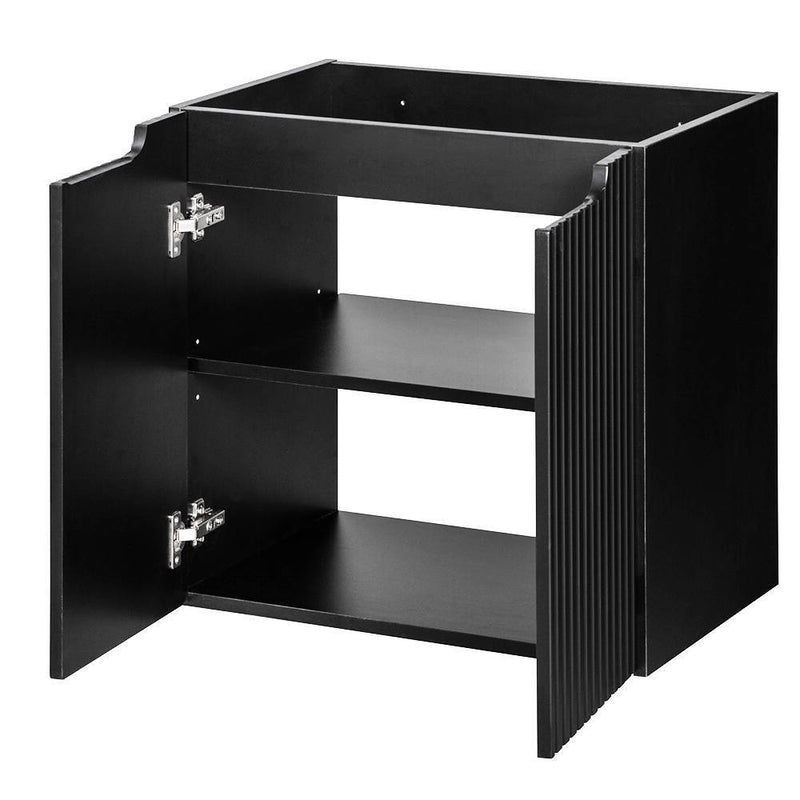 Maatschets Wastafelonderkast met wastafel Newport Black [en.casa]