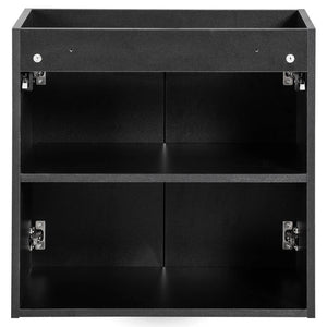 Wastafelonderkast met wastafel Newport Black [en.casa]
