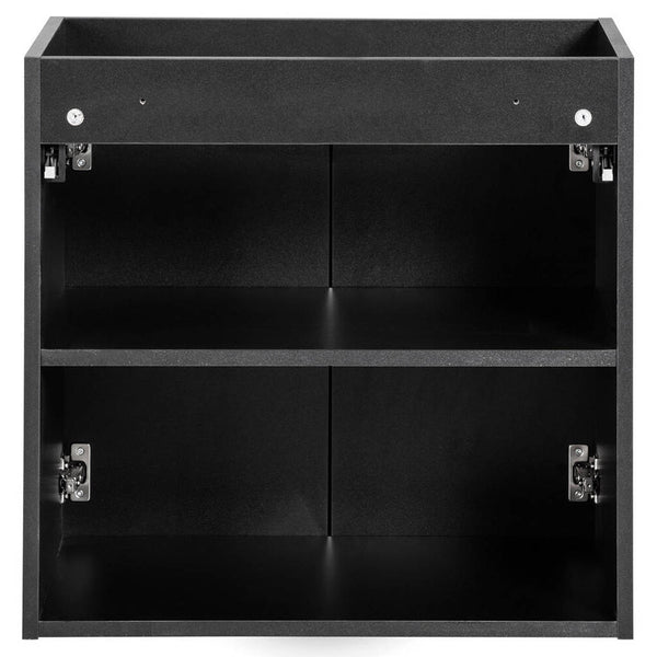 Wastafelonderkast met wastafel Newport Black [en.casa]