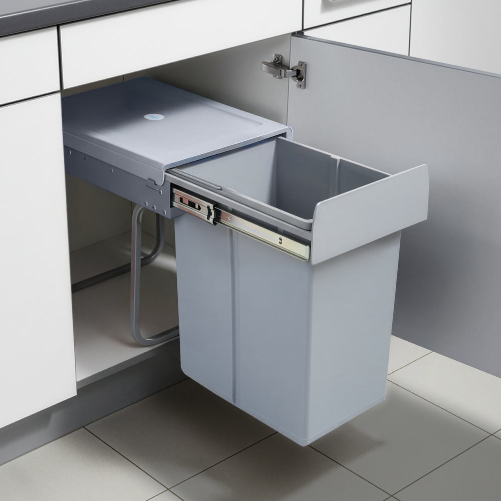 Inbouw - Prullenbak Froland 2/3 Vakken Grijs div. Uitvoeringen [en.casa] - premiumXL